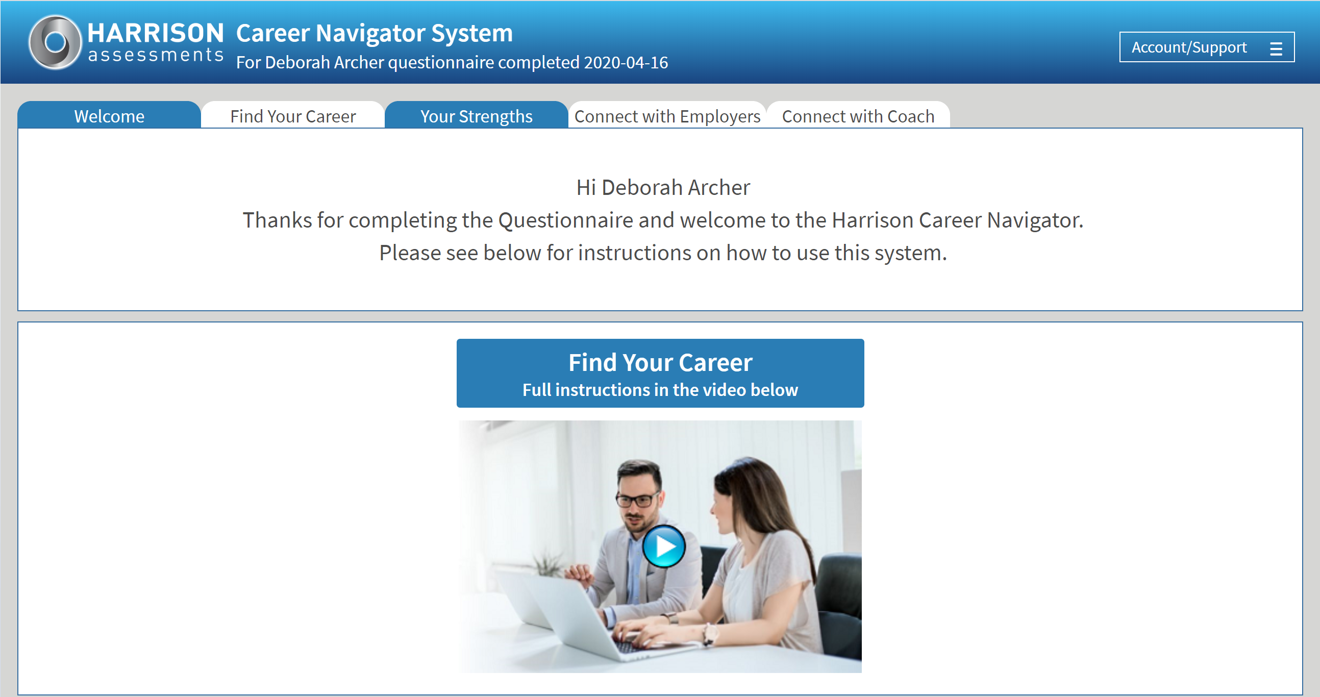 Online Interactive Career Portal